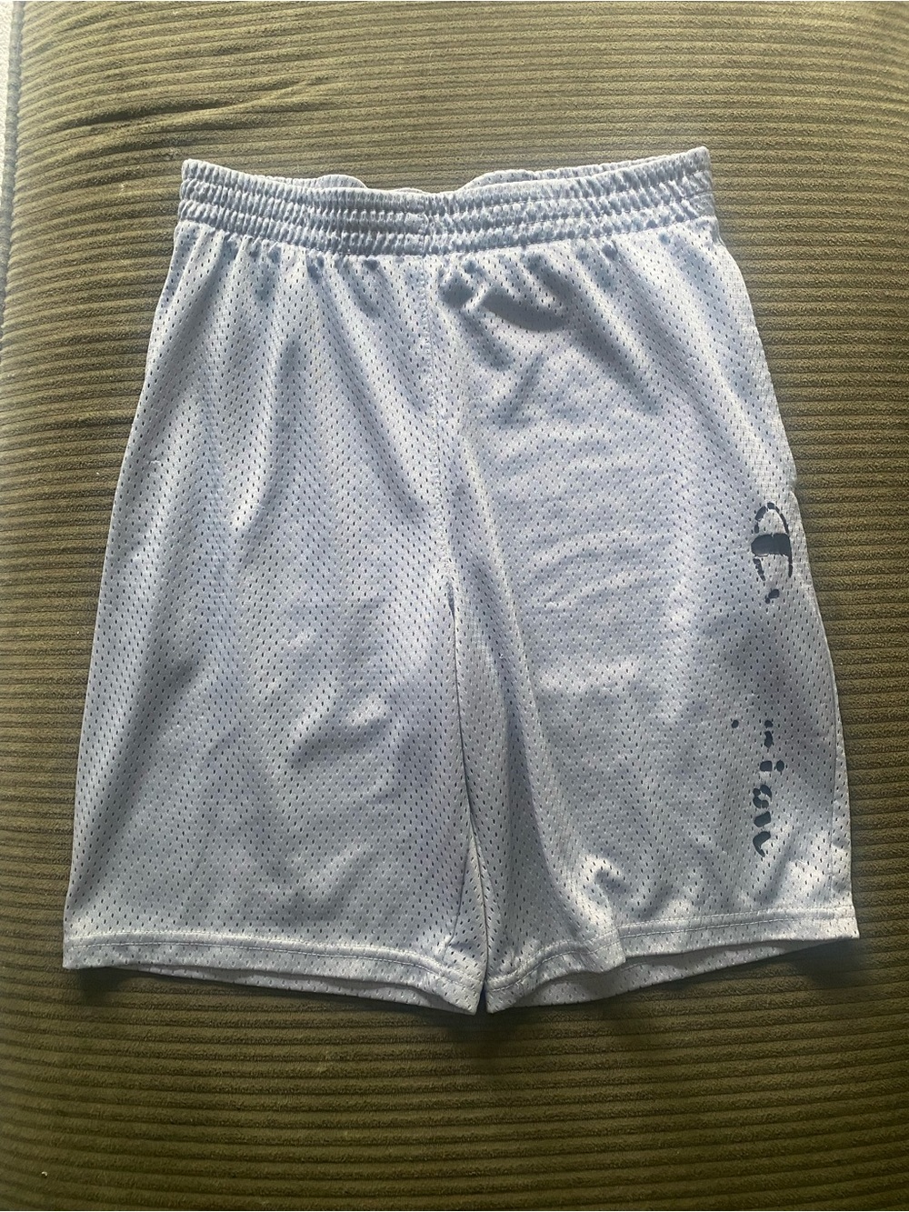 Champion Boys Gray Mesh Athletic Shorts